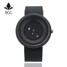 New Design Creative watches Futuristic men women black waterproof quartz watch BGG brand fashion casual unique wristwatch clock
