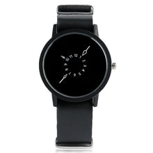 Unique Turntable PU Leather Strap Round Dial Quartz Wrist Watch Women Men Cool Brief Sport Band Casual Modern Simple Gift