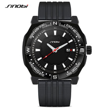 SINOBI Fashion Sport Mens Wrist Watches Diver Rubber Watchband Top Luxury Brand Males Waterproof Quartz Clock Erkek Saatler 2016