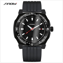 SINOBI Fashion Sports Watch Men Diver Silicone Strap Watch Top Brand Male Waterproof Quartz Watch Hour Clock reloj hombre 2016