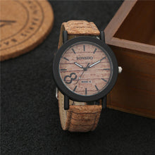 New simulate wood watch men quartz male sports Wristwatch Fashion Casual Leather Watches Neutral Clock high quality relojes