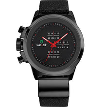 Hot Sale! WEIDE Military Watches Men Quartz Sports Army Luxury Brand Leather Strap Waterproofed for Diver Diving Free Shipping