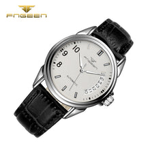 Leather Hollow Relogio Business Luxury Elegant Glass Automatic Waterproof Watch Men Fashion Watches Quality Clock Wristwatch