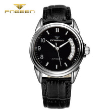 Leather Hollow Relogio Business Luxury Elegant Glass Automatic Waterproof Watch Men Fashion Watches Quality Clock Wristwatch