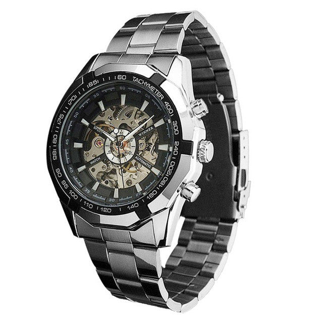 OTOKY Steampunk Clock Mens Automatic Mechanical Men Wrist Watch Military Men Wristwatches relogio masculino #30 Gift 1pc