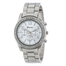 Hot Selling Faux Chronograph Quartz Plated Classic Round Ladies Women Crystals Watch Gift 1pcs Dec 28