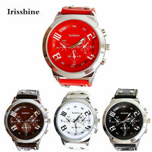 Irisshine T5 Unisex Couple watches men women High quality  Fashion Unisex Leather Band Analog Quartz Vogue Wrist Watch Watches