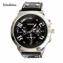 Irisshine T5 Unisex Couple watches men women High quality  Fashion Unisex Leather Band Analog Quartz Vogue Wrist Watch Watches
