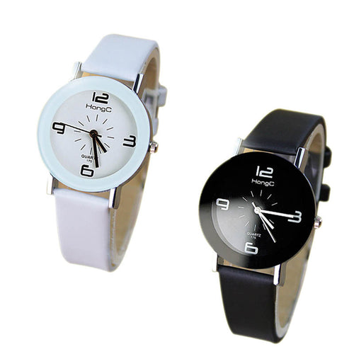 2016 Watches Men Women Couple Quartz Watch Simple Love Male Femme Wristwatches Quartz-watch for Couple Relogio ~M24