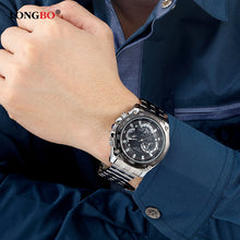 LONGBO Brand 2017 Men Watch Authentic Business Waterproof Diver Luminous Multi-Function Day-Date Quartz Wristwatches 80102