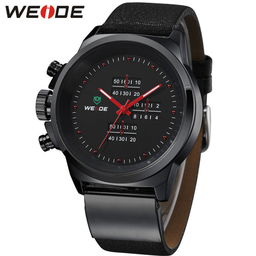 Quartz Watch Men Full Steel Military Watches Sport  Brand Leather Strap Wristwatch Sports Diver Dress Limited WH3305