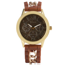 New arrival Chain Band Strap Casual Modern Dress Quartz Women Wrist Watch Silicone Elegant Special Trendy Cool Unique Simple