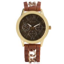 New arrival Chain Band Strap Casual Modern Dress Quartz Women Wrist Watch Silicone Elegant Special Trendy Cool Unique Simple