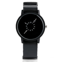 Unique Turntable PU Leather Strap Round Dial Quartz Wrist Watch Women Men Cool Brief Sport Band Casual Modern Simple Gift