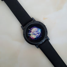 2017 Creative Angel Wings Pattern Personality Female Starry Sky Space Watch Unique Crescent Shape Second Hand Watch