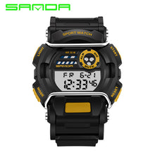 2017 Sanda Brand Men LED Digital Military Watch 30M Waterproof Fashion Dress Amry Green Outdoor Running Electronics Wristwatches